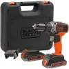 soldes pas cher BLACK+DECKER BCD003ME2K-QW, Perceuse à Percussion 8