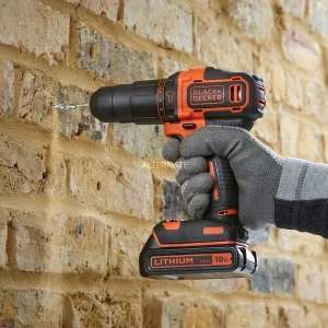 qualité supérieure BLACK+DECKER BDCHD18S1KA, Perceuse à Percussion 14