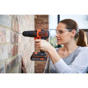 qualité supérieure BLACK+DECKER BDCHD18S1KA, Perceuse à Percussion 16