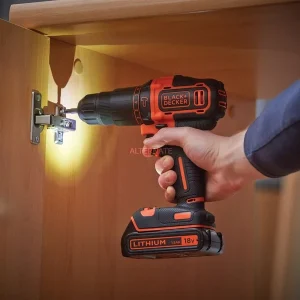 qualité supérieure BLACK+DECKER BDCHD18S1KA, Perceuse à Percussion 18