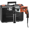 BLACK+DECKER Perceuse à Percussion KR8542K magasin 8